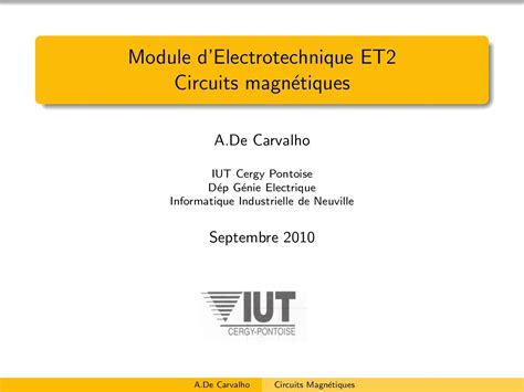 Circuits Magn Tiques I H C Tir L Arc