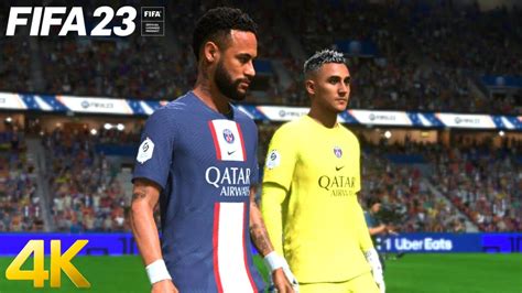 FIFA 23 MODO JOGADOR NEYMAR Manchester City Vs PSG UEFA Champions