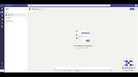 Create Group Chat In Microsoft Teams Risksoft Youtube