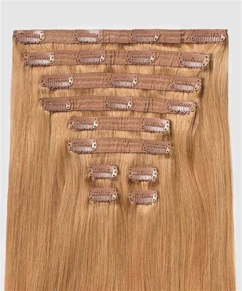 DOLAGO Clip In Human Hair Extensions 120g 7pcs Brazilian Body Wave Remy