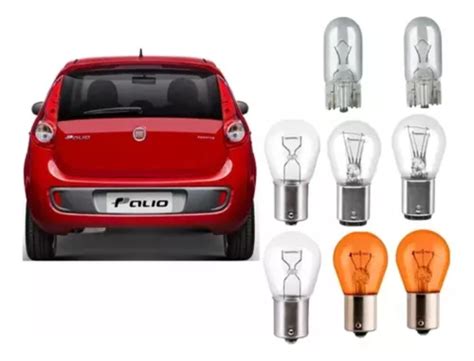 Kit Lâmpadas Lanterna Traseira Fiat Palio Attractive 2012 13