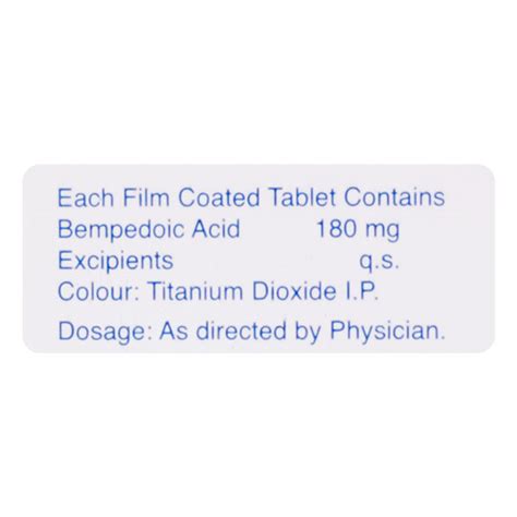 Buy Bempesta 180mg Tablet 10s Online At Upto 25 Off Netmeds