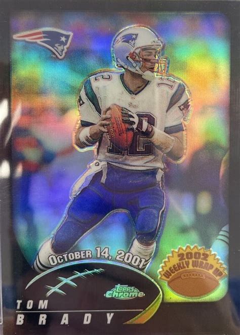 Tom Brady Topps Chrome Weekly Wrap Up Black Refractor