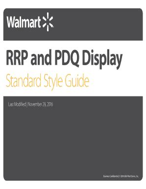 Fillable Online Walmart Pdq Specifications And Display Guidelinesdelkor