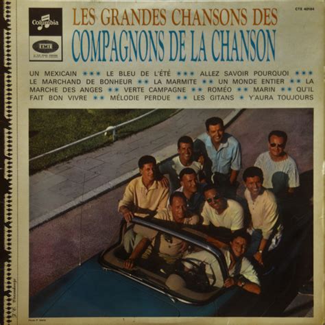 Les Compagnons De La Chanson Les Grandes Chansons Des Compagnons De