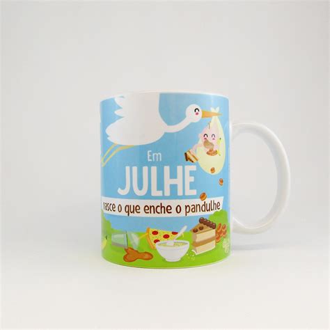 Caneca Em Julhe Nasce O Madeirense Puro Loja Online