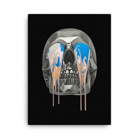 Melting Skull Canvas Prints Chris Jacoub Art