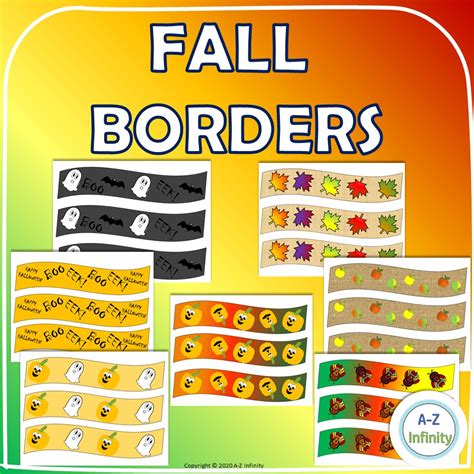 ASSORTED FALL BULLETIN BOARD BORDERS | Made By Teachers