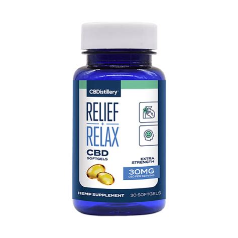 CBDistillery Relief Relax Softgels 900mg