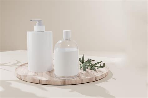 D Renderiza Um Conjunto De Recipientes De Produtos De Spa De Aroma Em