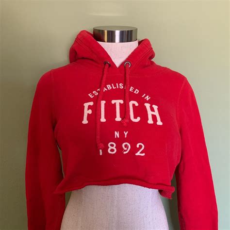 Abercrombie & Fitch hoodie - cropped - medium #y2k... - Depop