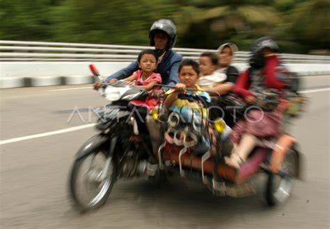 Mudik Becak Motor Antara Foto