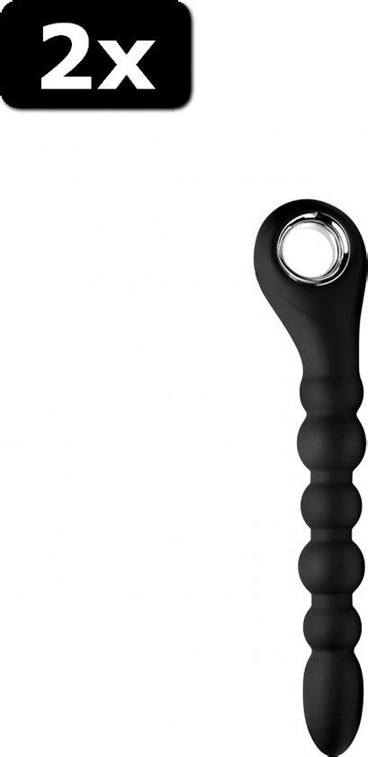 2x Dark Scepter 10x Vibrating Silicone Anal Beads Bol