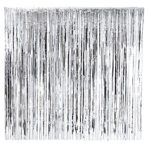 Silver Tinsel Curtain