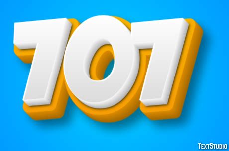 text effect  logo design number