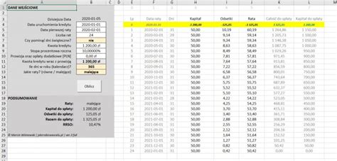 Kalkulator Kredytowy W Excelu Jak Zrobi W Excelu