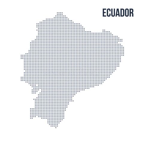 Dotted Ecuador Map Stock Vector Illustration Of Regional 119191283