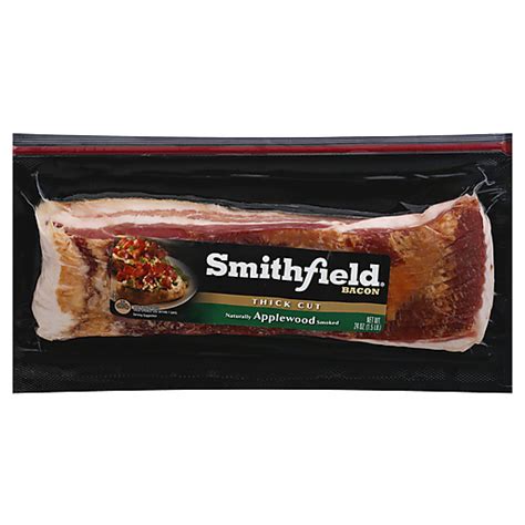 Smithfield Thick Cut Applewood Smoked Bacon 24 Oz Bacon Mathernes