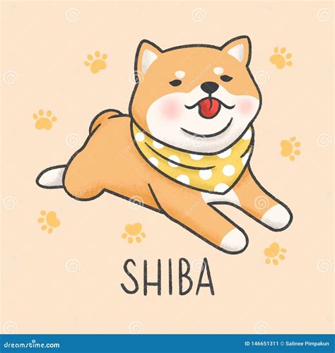 Adorable Cute Simple Shiba Inu Drawing L2sanpiero