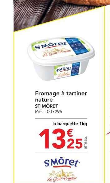 Promo Fromage à Tartiner Nature St Môret chez METRO iCatalogue fr