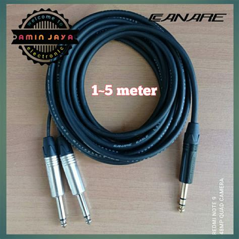 Jual Kabel Jack Trs Akai Stereo To Dual Akai Mono Panjang Meter