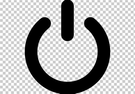 Power Symbol Computer Icons Png Clipart Black And White Circle