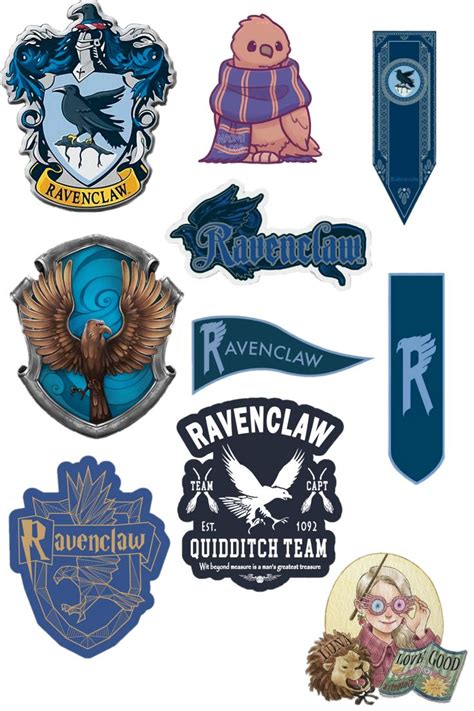 Ravenclaw Harry Potter Sticker Sheet Pegatinas Bonitas Imprimibles