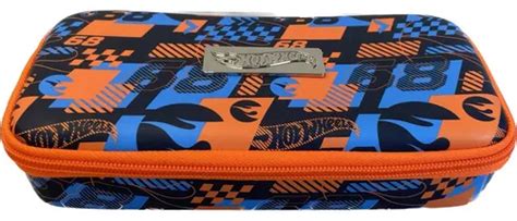 Estuche Escolar Eva Duro Hot Wheels Cuotas Sin Inter S