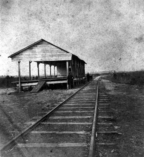 Florida Memory Railway Depot Jacksonville Florida 1864 Florida