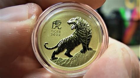 Gold 14 Oz Gold Lunar 2022 Year Of The Tiger Youtube