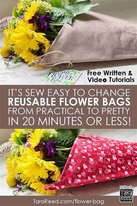 How to Sew a Reusable Flower Bag | Things to Sew and Sell