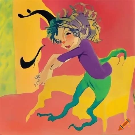 Androgynous Peter Pan Cupid Illustration By Franquin Isao Takahata