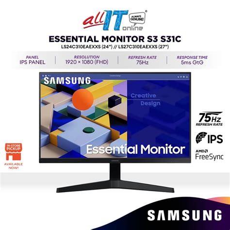 Samsung Essential Monitor S S C Fhd Ips Monitor Hz