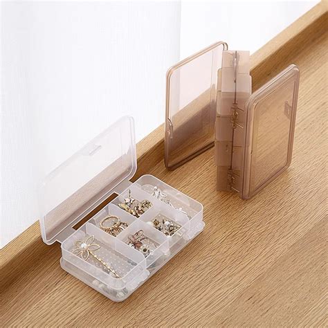 Wolpin Pc Jewellery Case Organiser With Adjustable Dividers Grid