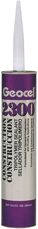 Amazon.com: GEOCEL GC66100 2300 Construction Tripolymer Sealant, Clear ...