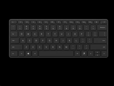 Microsoft Designer Compact Wireless Keyboard Features A Screen Snipping