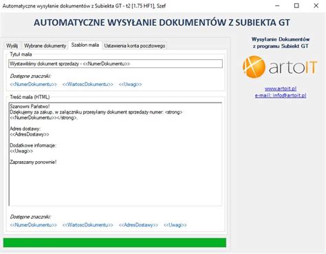 Automatyczne rozsyłanie maili z fakturą i paragonem w PDF w Subiekt GT