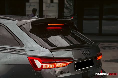 DARWINPRO AUDI RS6 AVANT C8 2019 2022 CARBON FIBRE ROOF SPOILER Mod