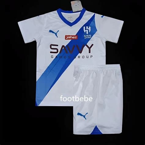 Al Hilal Saudi Trikot Kinder 2023 2024 AUSWÄRTS weiß footbebe de