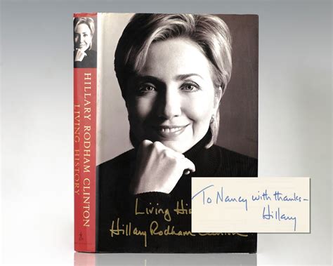 Living History Hillary Rodham Clinton First Edition Signed Bill Clinton