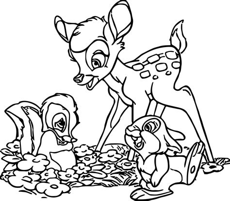 Bambi And Friends Coloring Pages - Jesyscioblin