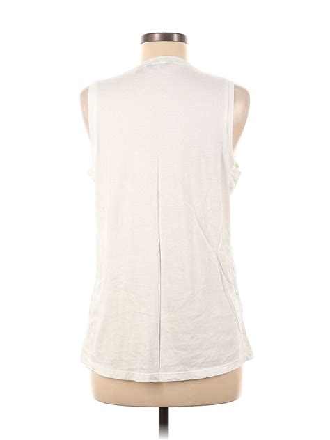 G By Giuliana Rancic Women Ivory Sleeveless Blouse M Ebay