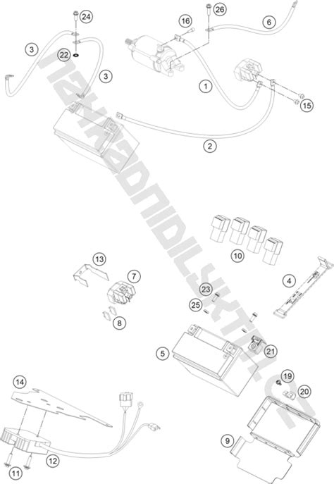 Náhradní díly KTM Schéma BATTERY pro model KTM Naked Bike 690 Duke