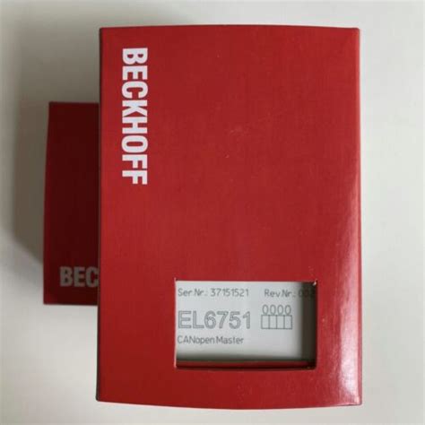 El New Beckhoff El Module In Box Expedited Shipping