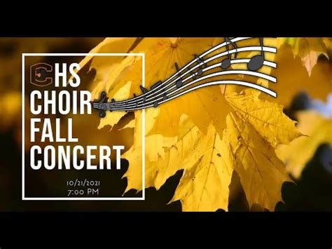 Chs Choir Fall Concert Youtube