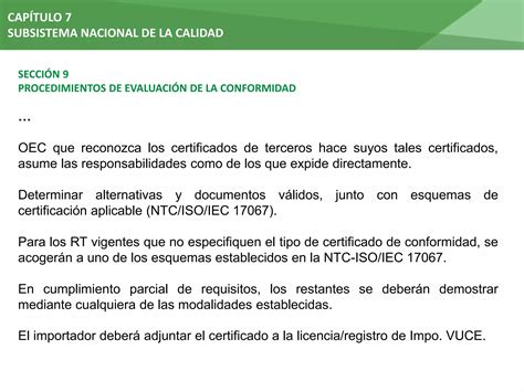 Subsistema Nacional De La Calidad De Colombia Sical PPT