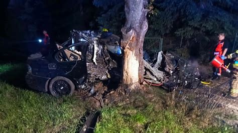 Śmiertelny wypadek w gminie Przedbórz Kierowca bmw zginął w Woli