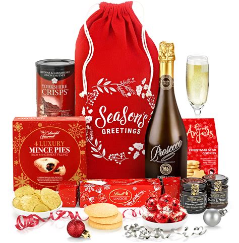 Festive Fireside Hamper With Sparkling Prosecco Regency Hampers