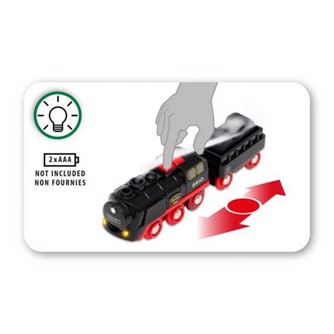 Brio Battery Powered Battery Steaming Train 33884 For Wooden Railway