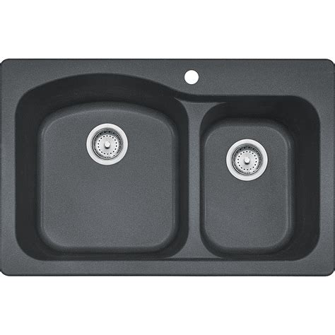 Franke Dig62f91 Gra 33 X 22 Inch Granite Graphite Double Bowl Kitchen Sink At Sutherlands